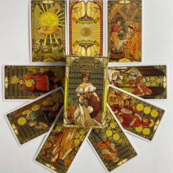 Таро Золоте таро Райдера Уейта Ар Нуво, зменшена (Golden Art Nouveau Tarot) TR-B-341 BTR-B-341 фото