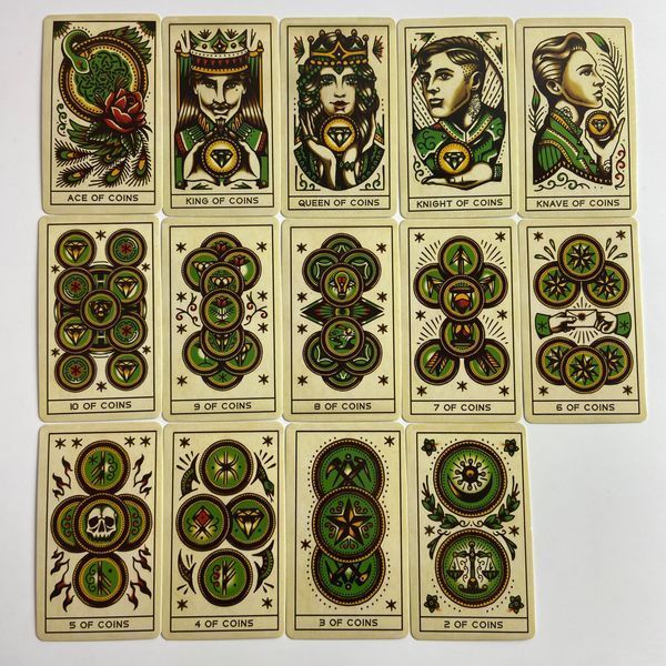 Таро Тату "Чернила и Интуиция", уменьшенная (Tattoo tarot: ink & intuition) BTR-B-463 BTR-B-463 фото
