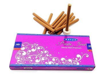 Безосновные благовония Purple Jewel, Premium Dhoop Sticks, Satya (Пурпурный Драгоценный Камень) BZP-508 BZP-508 фото