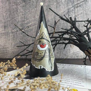 Воскова чорна свічка Всевидяче око (15 см) vosk-fig-163 bvosk-fig-163 фото