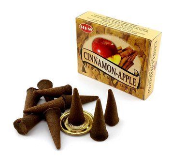 Арома-конуси Cinnamon Apple Dhoop Cones, HEM (Яблуко та Кориця) ZP-725 BZP-725 фото