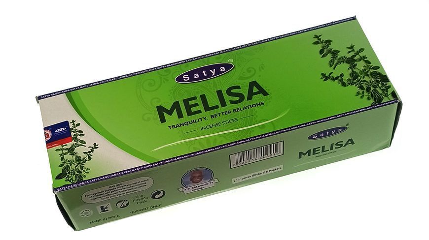 Пыльцевые благовония Melisa, Масала Satya 20 шт/уп. (Мелиса) BZP-461 BZP-461 фото