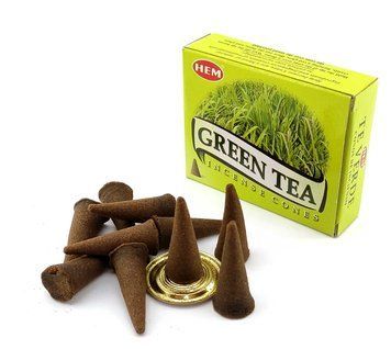 Арома-конуси Green Tea Dhoop Cones, HEM (Зелений Чай) ZP-739 BZP-739 фото
