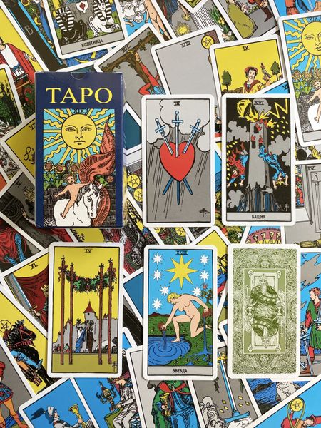 Карты Таро - Райдера Уэйта Солнце c пособием, русская версия cards-taro-74 фото