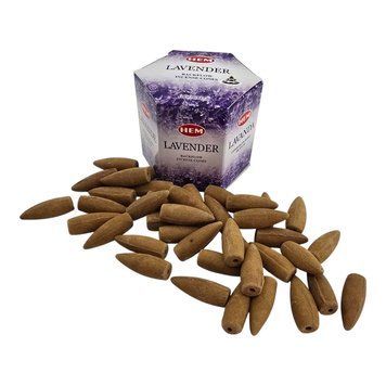Арома-конуси зі зворотним потоком Lavender Backflow Dhoop Cones, HEM (Лаванда) ZP-741 BZP-741 фото