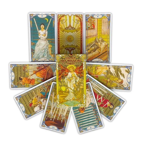 Таро Золотое таро Райдера Уэйта Ар Нуво (Golden Art Nouveau Tarot) TR-B-668 BTR-B-668 фото