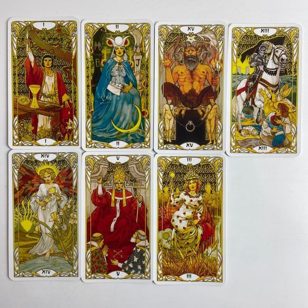 Таро Золотое таро Райдера Уэйта Ар Нуво (Golden Art Nouveau Tarot) TR-B-668 BTR-B-668 фото