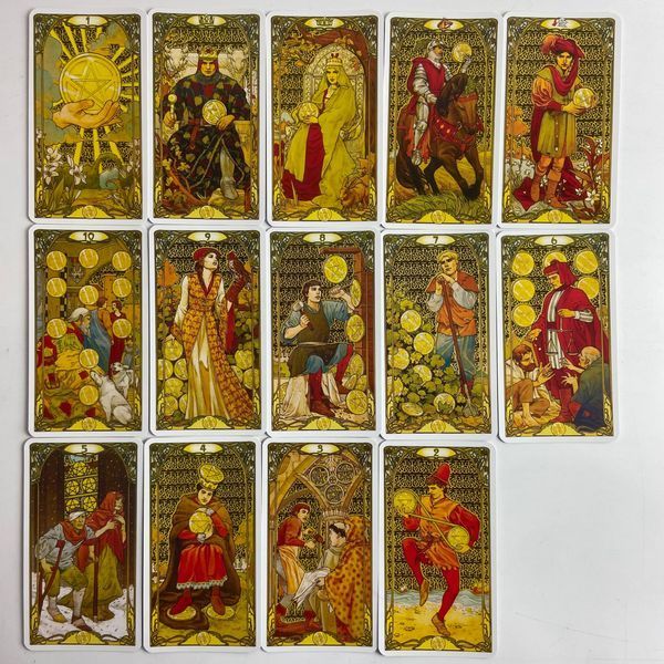Таро Золотое таро Райдера Уэйта Ар Нуво (Golden Art Nouveau Tarot) TR-B-668 BTR-B-668 фото
