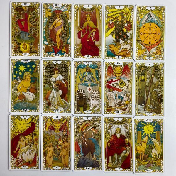 Таро Золотое таро Райдера Уэйта Ар Нуво (Golden Art Nouveau Tarot) TR-B-668 BTR-B-668 фото