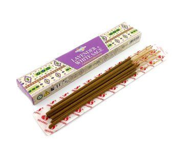 Пилкові пахощі Lavender & White Sage Premium Masala Incense, Масала HEM (Лаванда та біла шавлія) BZP-964 BZP-964 фото
