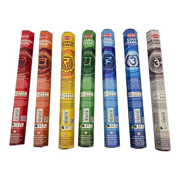Набор пыльцевых благовоний 7 Chakras, Масала HEM (7 Чакр) BZP-700 BZP-700 фото