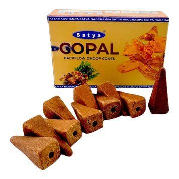 Арома-конуси зі зворотним потоком Copal Backflow Dhoop Cones, Satya (Копал) BZP-382 BZP-382 фото